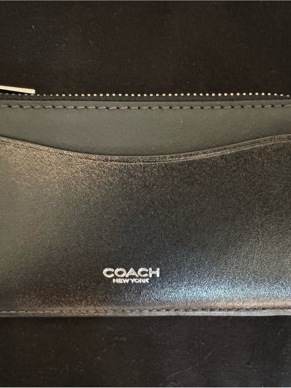 COACH Loved Leather set, Empire 28 and NY zip card case wallet - Picture 14 of 16